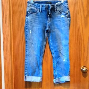 Silver Jeans Blue Ankle Cropped Denim